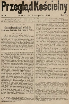 Przegląd Kościelny. 1881, nr 21