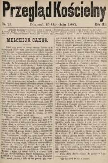 Przegląd Kościelny. 1881, nr 24