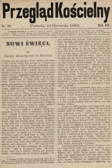 Przegląd Kościelny. 1882, nr 28
