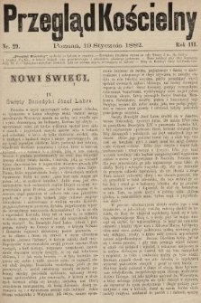 Przegląd Kościelny. 1882, nr 29