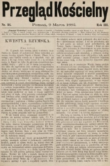 Przegląd Kościelny. 1882, nr 36