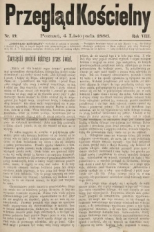 Przegląd Kościelny. 1886, nr 19
