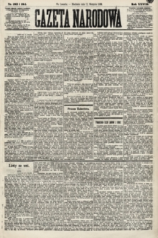 Gazeta Narodowa. 1889, nr 183 i 184