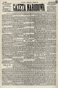Gazeta Narodowa. 1889, nr 201