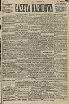 Gazeta Narodowa. 1889, nr 245