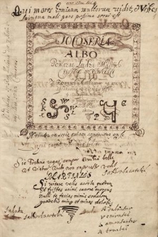 Kopiariusz wierszy, sentencji, mów, listów i innych materiałów historycznych z lat 1607-1654