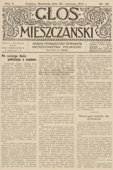 Glos Mieszczański : organ poświęcony sprawom mieszczaństwa polskiego. R. 2, 1912, nr 26