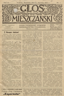 Glos Mieszczański : organ poświęcony sprawom mieszczaństwa polskiego. R. 3, 1913, nr 1