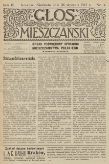 Glos Mieszczański : organ poświęcony sprawom mieszczaństwa polskiego. R. 3, 1912, nr 4
