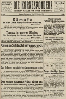 Die Korrespondenz. 1914, nr 66