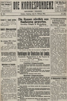 Die Korrespondenz. 1915, nr 213