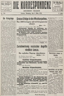 Die Korrespondenz. 1915, nr 222