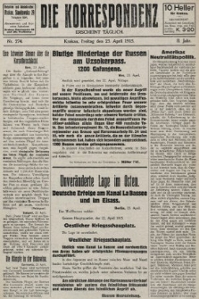 Die Korrespondenz. 1915, nr 274