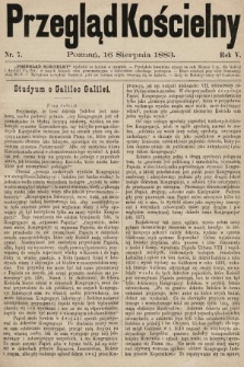 Przegląd Kościelny. 1883, nr 7