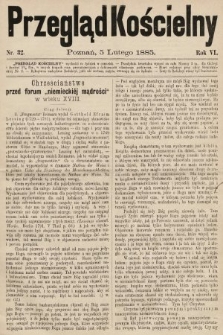 Przegląd Kościelny. 1885, nr 32