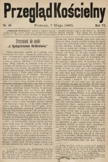 Przegląd Kościelny. 1885, nr 45