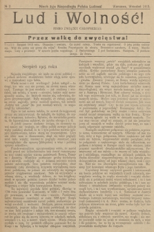 Lud i Wolność : pismo Zwiazku Chłopskiego. 1915, nr 2