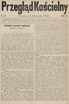 Przegląd Kościelny. 1882, nr 6