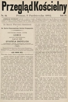 Przegląd Kościelny. 1882, nr 14