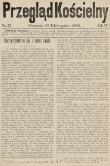 Przegląd Kościelny. 1882, nr 22