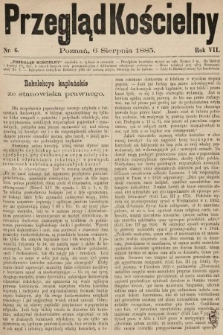 Przegląd Kościelny. 1885, nr 6