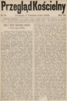 Przegląd Kościelny. 1885, nr 14