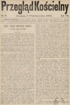 Przegląd Kościelny. 1885, nr 15