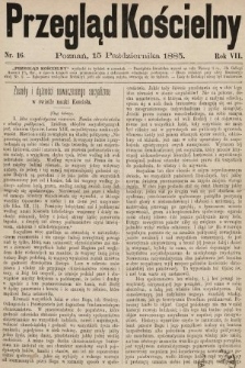 Przegląd Kościelny. 1885, nr 16