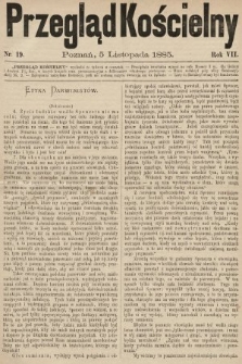 Przegląd Kościelny. 1885, nr 19