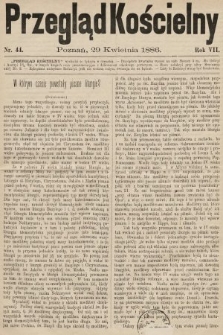 Przegląd Kościelny. 1886, nr 44