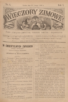 Wieczory Zimowe. R. 1, 1888, nr 6