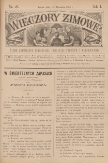 Wieczory Zimowe. R. 1, 1888, nr 26