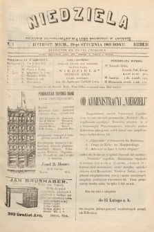 Niedziela : tygodnik ilustrowany dla ludu polskiego w Ameryce. 1893, nr 5