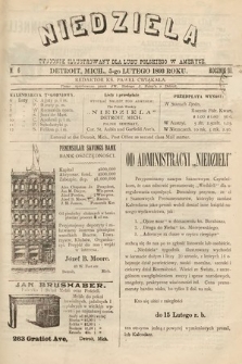 Niedziela : tygodnik ilustrowany dla ludu polskiego w Ameryce. 1893, nr 6