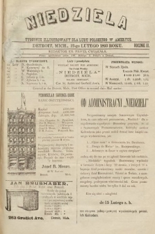 Niedziela : tygodnik ilustrowany dla ludu polskiego w Ameryce. 1893, nr 7