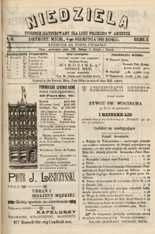 Niedziela : tygodnik ilustrowany dla ludu polskiego w Ameryce. 1893, nr 32