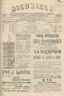 Niedziela : tygodnik ilustrowany dla ludu polskiego w Ameryce. 1893, nr 33