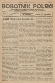 Robotnik Polski : pismo poświęcone sprawom chrześcijańskiego ludu pracującego. R. 3, 1920, nr 4