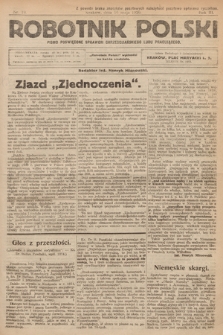 Robotnik Polski : pismo poświęcone sprawom chrześcijańskiego ludu pracującego. R. 3, 1920, nr 19