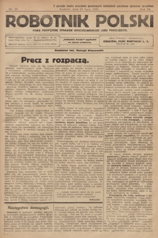 Robotnik Polski : pismo poświęcone sprawom chrześcijańskiego ludu pracującego. R. 3, 1920, nr 28