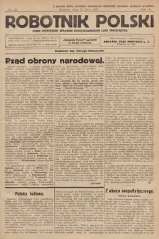 Robotnik Polski : pismo poświęcone sprawom chrześcijańskiego ludu pracującego. R. 3, 1920, nr 29
