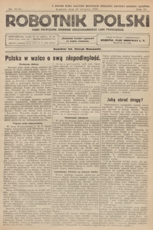Robotnik Polski : pismo poświęcone sprawom chrześcijańskiego ludu pracującego. R. 3, 1920, nr 32-33