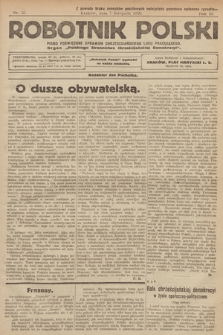 Robotnik Polski : pismo poświęcone sprawom chrześcijańskiego ludu pracującego. R. 3, 1920, nr 35