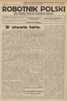 Robotnik Polski : pismo poświęcone sprawom chrześcijańskiego ludu pracującego. R. 3, 1920, nr 37