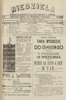 Niedziela : tygodnik ilustrowany dla ludu polskiego w Ameryce. 1893, nr 38