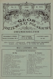 Głos Dziewcząt Polskich. R. 30. 1934, nr 3