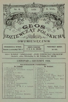 Głos Dziewcząt Polskich. R. 30. 1934, nr 6