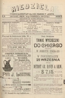 Niedziela : tygodnik ilustrowany dla ludu polskiego w Ameryce. 1893, nr 39