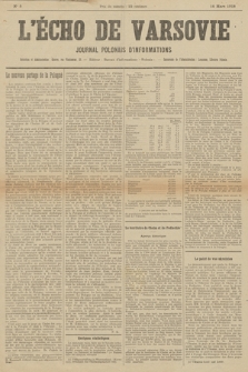 L'Écho de Varsovie : journal polonais d'informations. 1918, nr 5