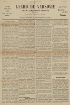 L'Écho de Varsovie : journal polonais d'informations. 1919, nr 9